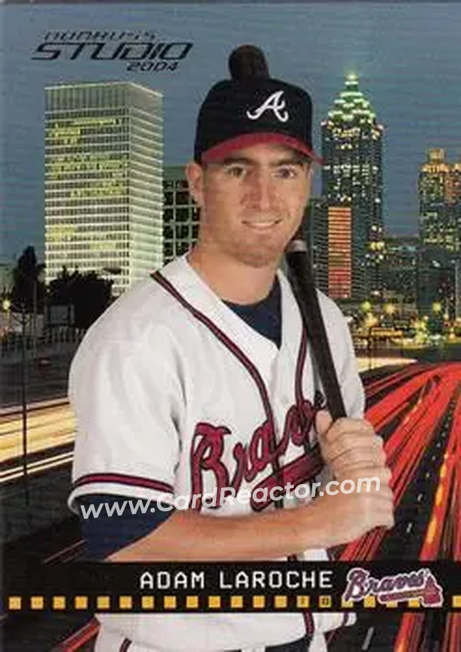 2004 Donruss Studio #16 - Adam LaRoche - Atlanta Braves - Front