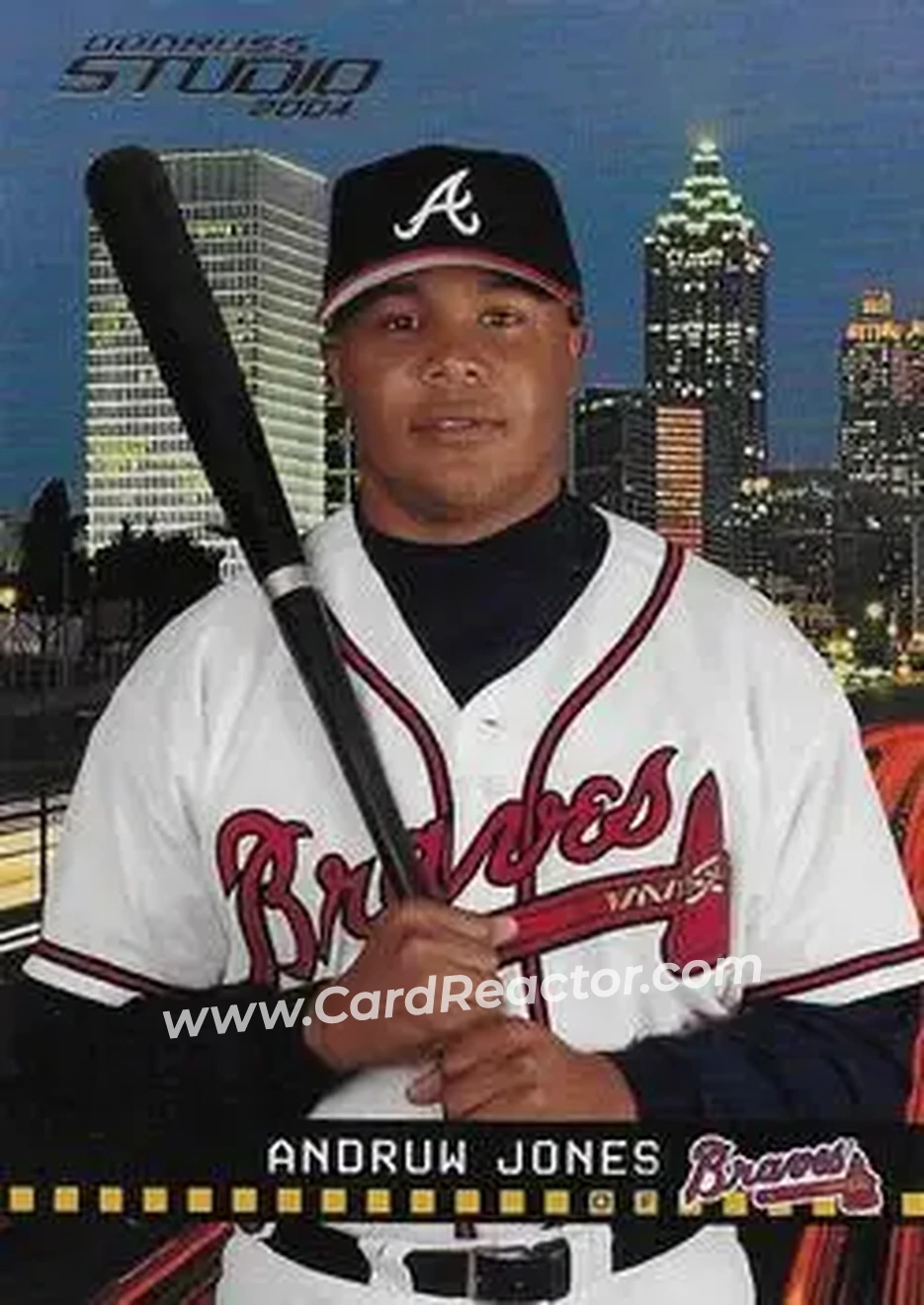 2004 Donruss Studio #17 - Andruw Jones - Atlanta Braves - Front