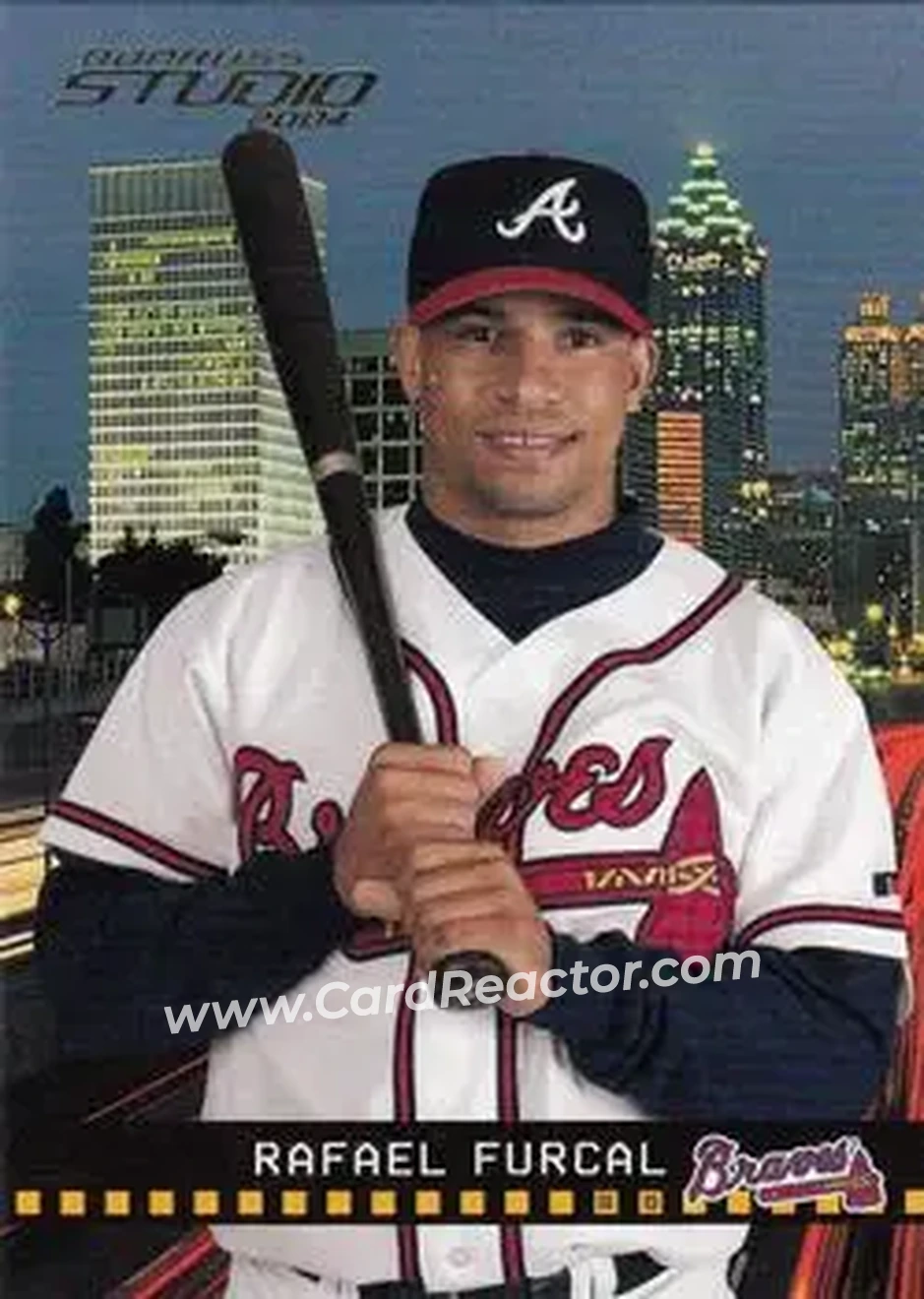 2004 Donruss Studio #24 - Rafael Furcal - Atlanta Braves - Front