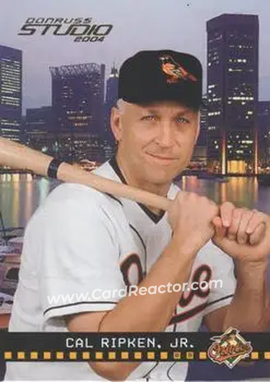 2004 Donruss Studio #27 - Cal Ripken - Baltimore Orioles - Front