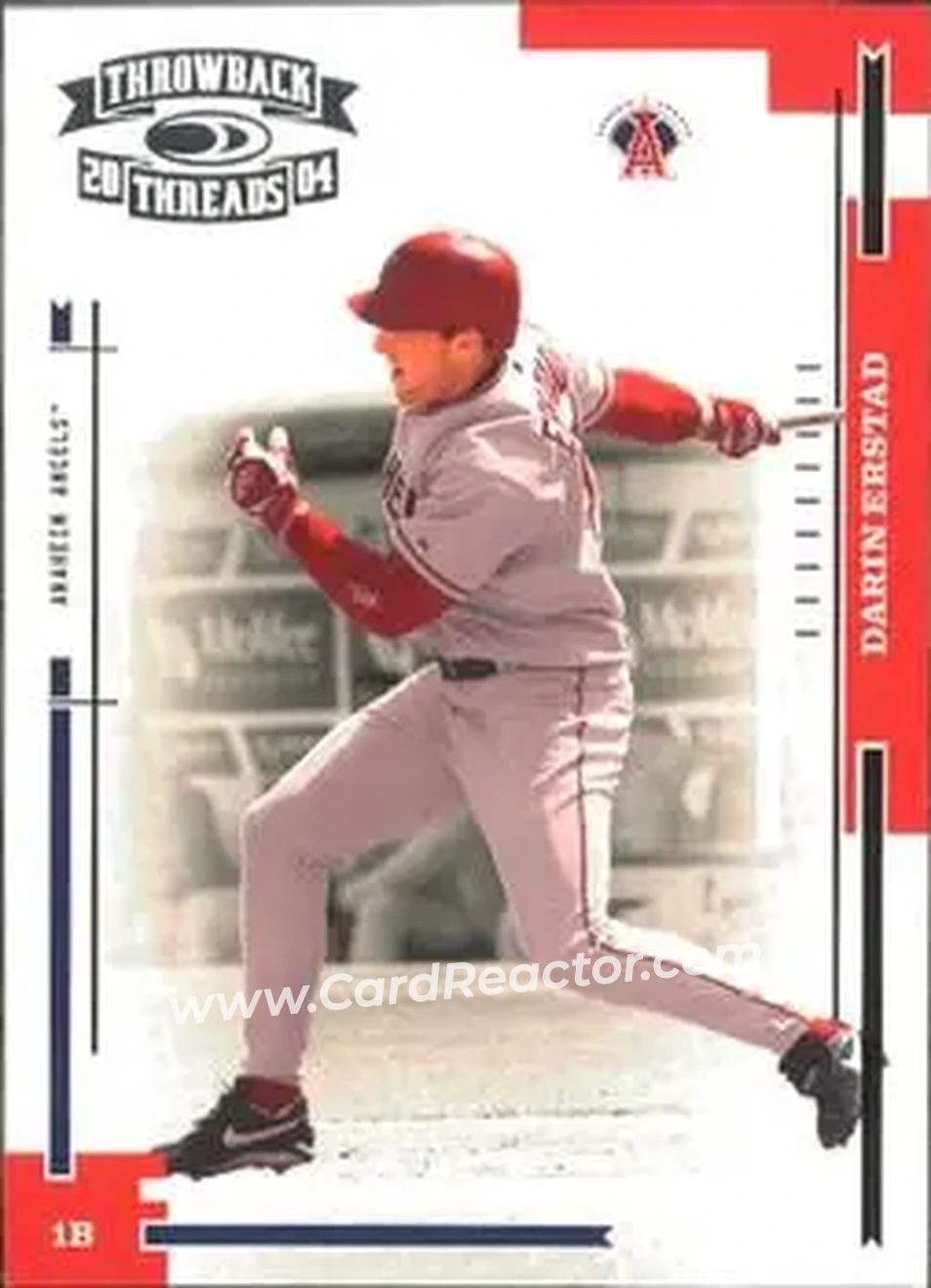 2004 Donruss Throwback Threads #2 - Darin Erstad - Anaheim Angels - Front
