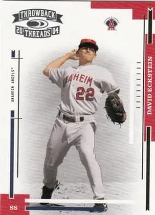 2004 Donruss Throwback Threads #3 - David Eckstein - Anaheim Angels