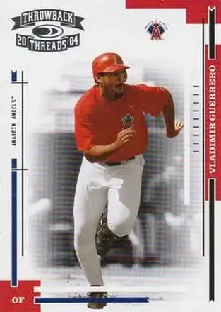 2004 Donruss Throwback Threads #7 - Vladimir Guerrero - Anaheim Angels