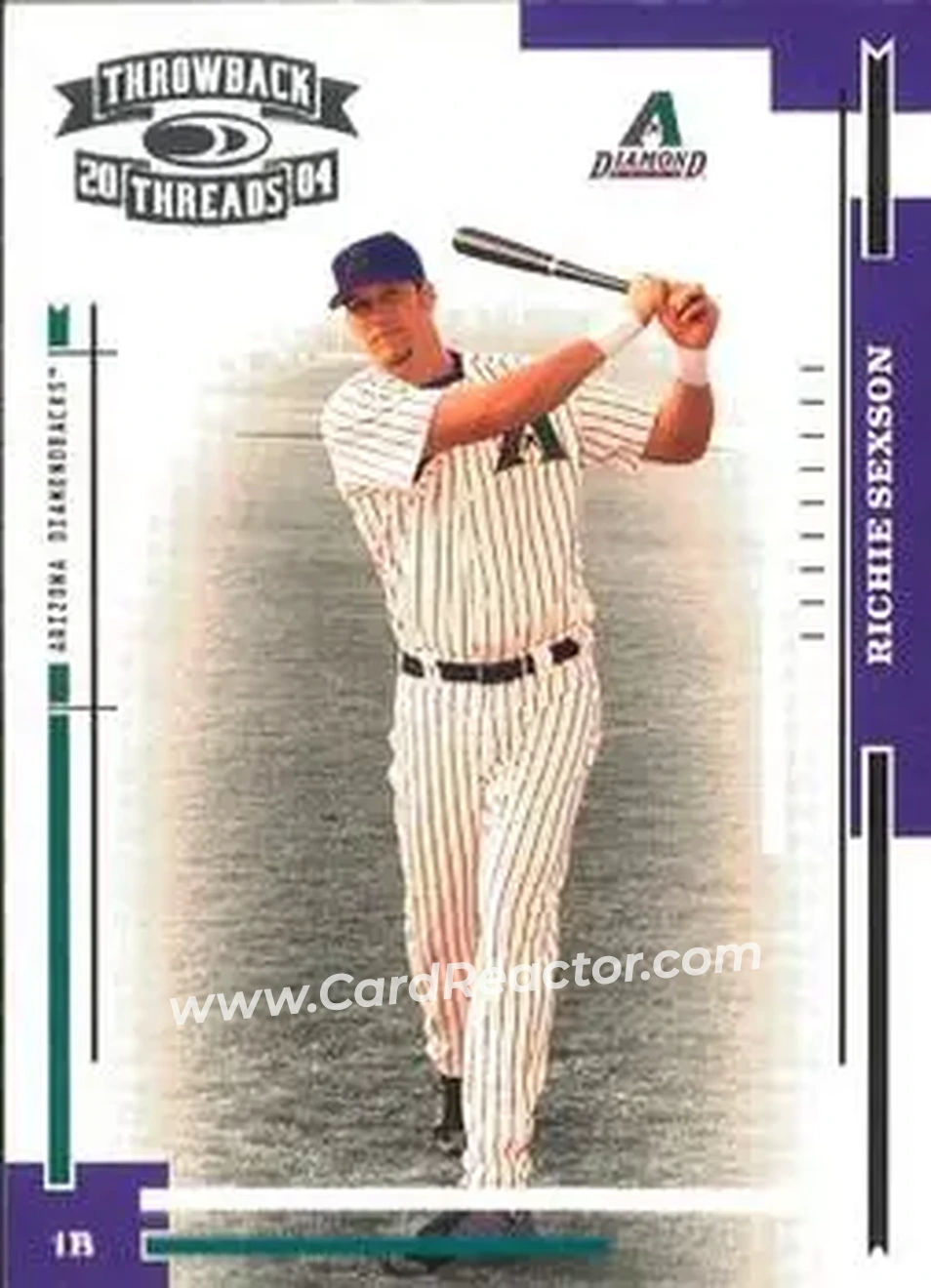 2004 Donruss Throwback Threads #11 - Richie Sexson - Arizona Diamondbacks - Front