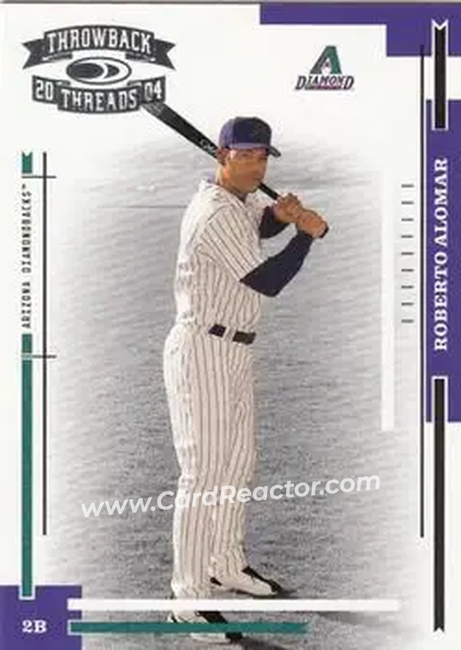 2004 Donruss Throwback Threads #12 - Roberto Alomar - Arizona Diamondbacks - Front