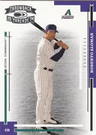 2004 Donruss Throwback Threads #12 - Roberto Alomar - Arizona Diamondbacks