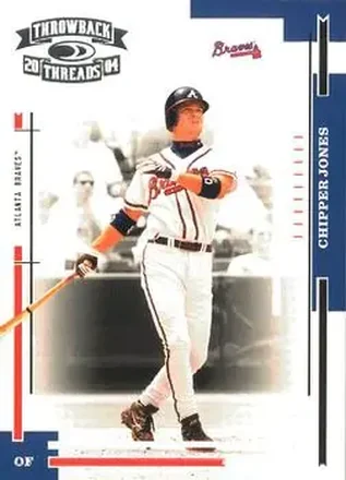 2004 Donruss Throwback Threads #17 - Chipper Jones - Atlanta Braves