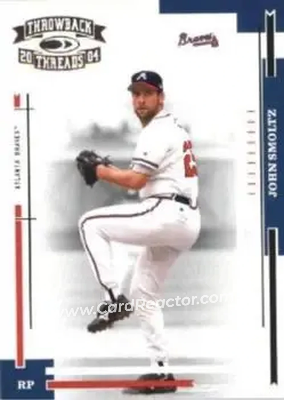 2004 Donruss Throwback Threads #19 - John Smoltz - Atlanta Braves - Front