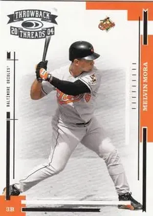 2004 Donruss Throwback Threads #26 - Melvin Mora - Baltimore Orioles