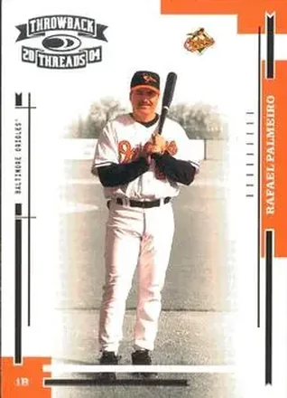 2004 Donruss Throwback Threads #28 - Rafael Palmeiro - Baltimore Orioles