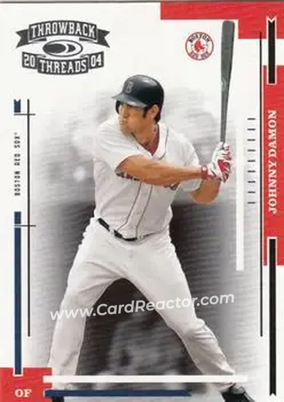 2004 Donruss Throwback Threads #33 - Johnny Damon - Boston Red Sox - Front