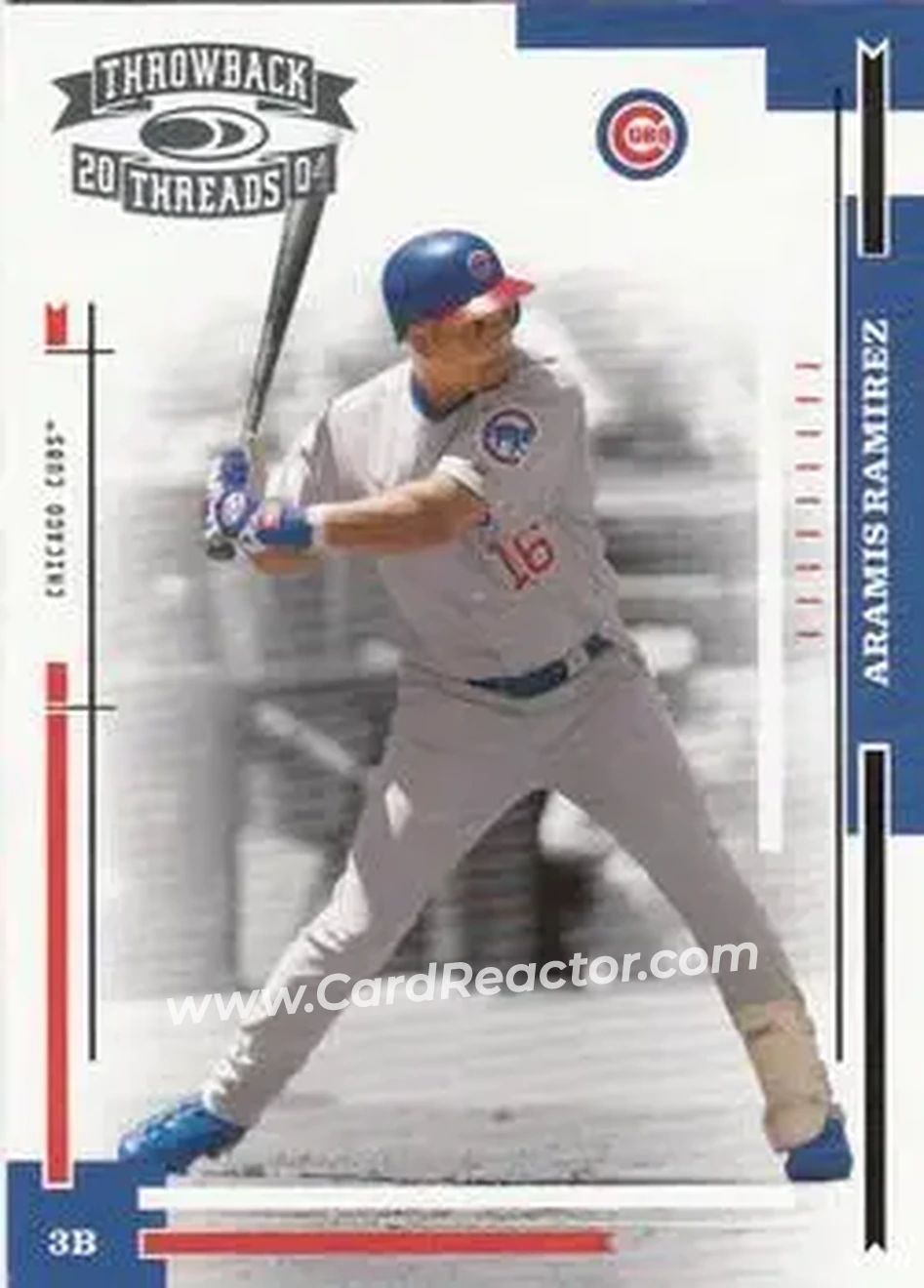 2004 Donruss Throwback Threads #38 - Aramis Ramirez - Chicago Cubs - Front