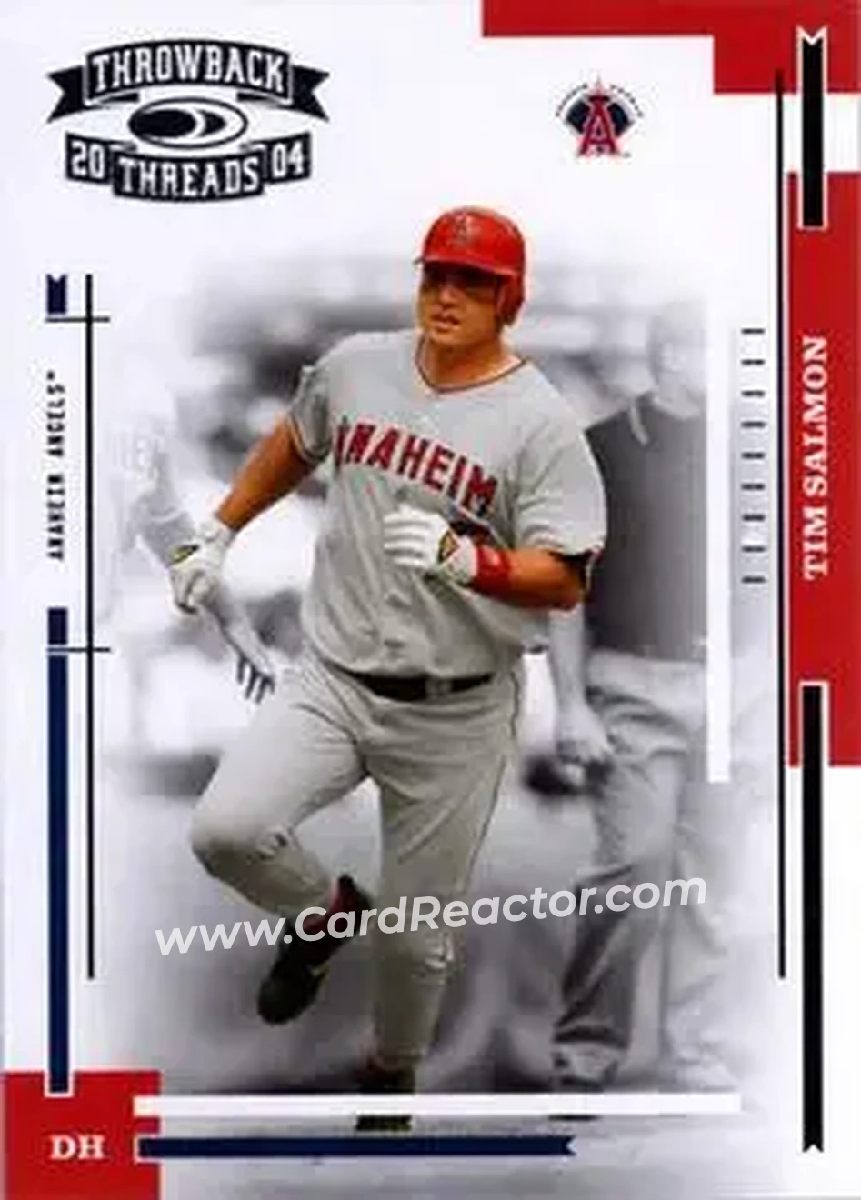 2004 Donruss Throwback Threads #5 - Tim Salmon - Anaheim Angels - Front