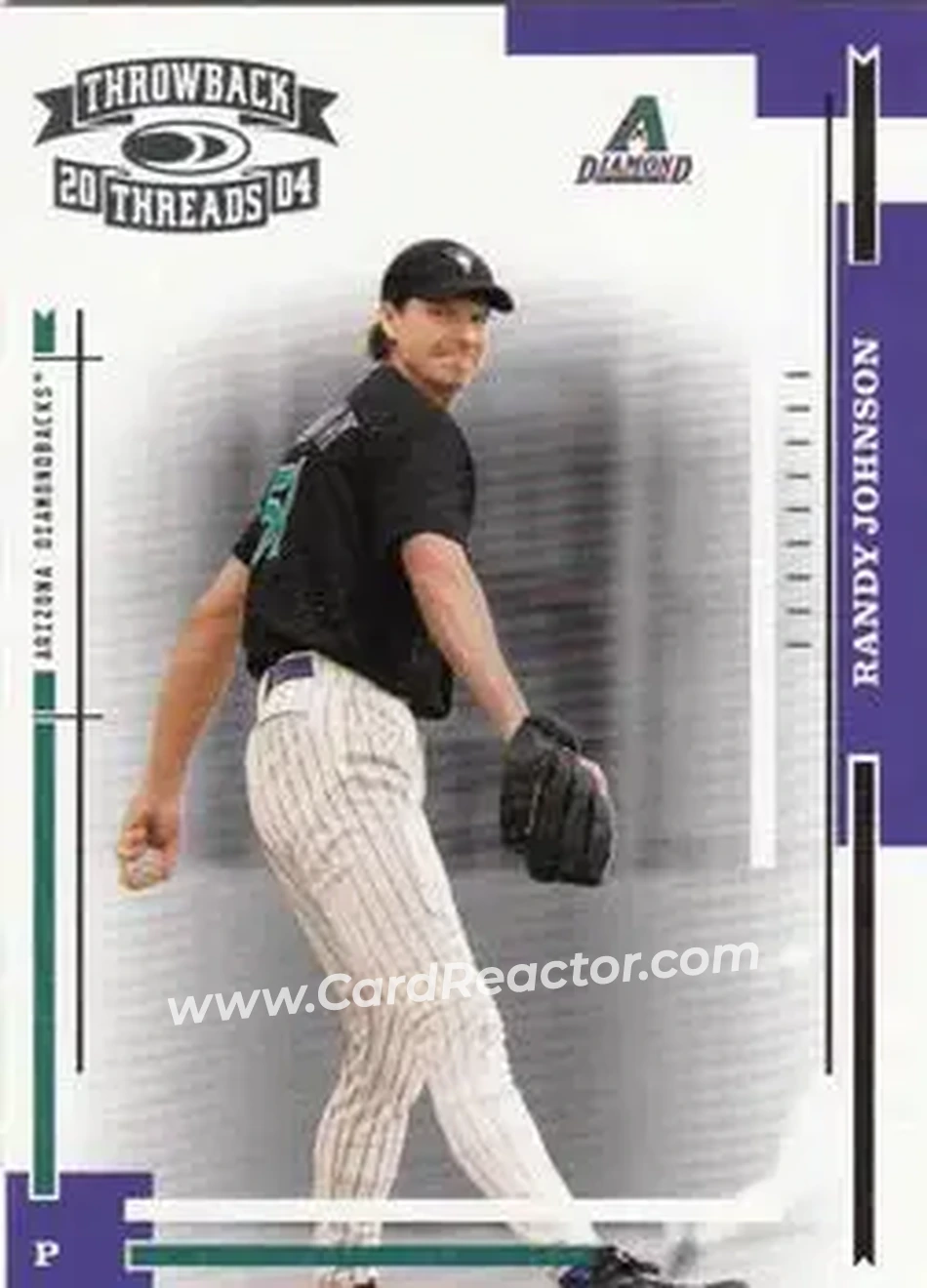2004 Donruss Throwback Threads #10 - Randy Johnson - Arizona Diamondbacks - Front