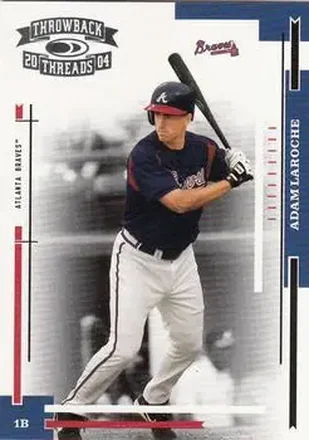 2004 Donruss Throwback Threads #15 - Adam LaRoche - Atlanta Braves
