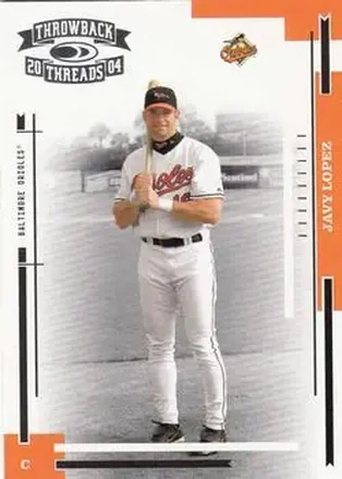 2004 Donruss Throwback Threads #22 - Javier Lopez - Baltimore Orioles