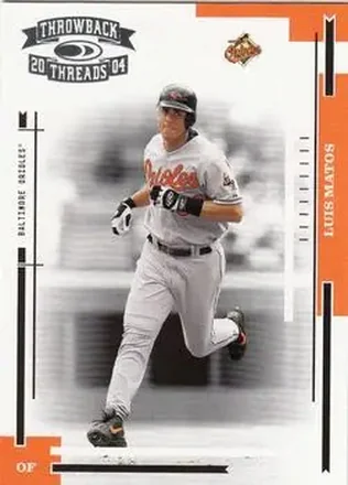 2004 Donruss Throwback Threads #25 - Luis Matos - Baltimore Orioles
