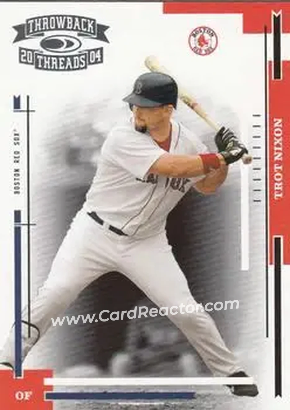 2004 Donruss Throwback Threads #37 - Trot Nixon - Boston Red Sox - Front
