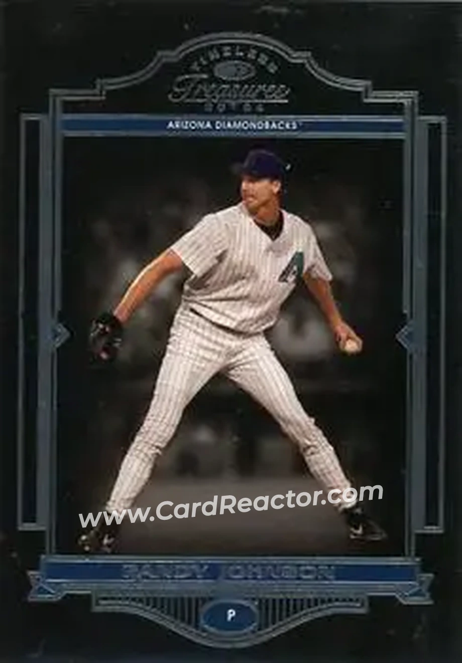 2004 Donruss Timeless Treasures #3 - Randy Johnson - Arizona Diamondbacks - Front 2004 Donruss Timeless Treasures #3 - Randy Johnson - Arizona Diamondbacks - Front