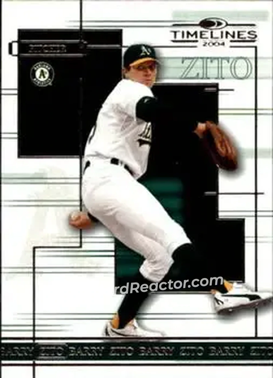 2004 Donruss Timelines #8 - Barry Zito - Oakland Athletics - Front