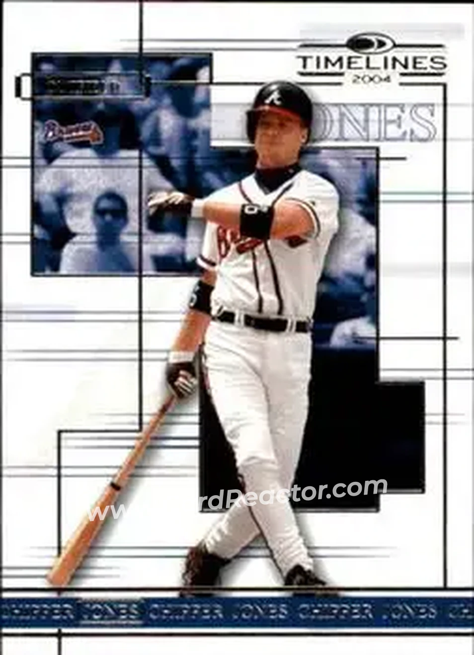 2004 Donruss Timelines #11 - Chipper Jones - Atlanta Braves - Front 2004 Donruss Timelines #11 - Chipper Jones - Atlanta Braves - Front