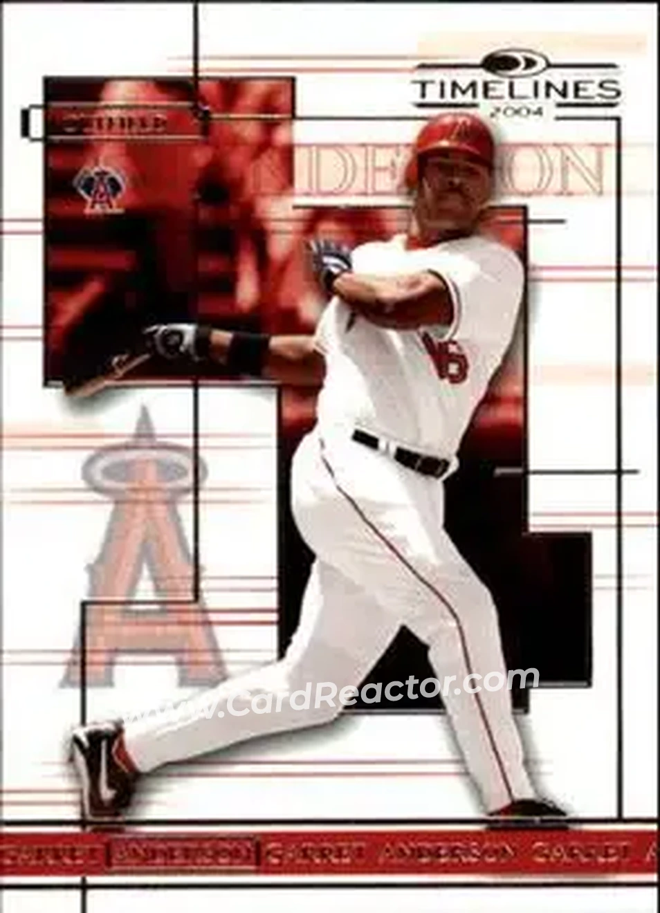 2004 Donruss Timelines #15 - Garret Anderson - Anaheim Angels - Front