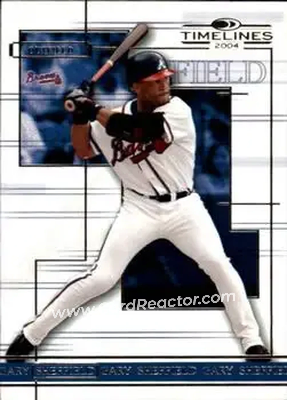 2004 Donruss Timelines #16 - Gary Sheffield - Atlanta Braves - Front