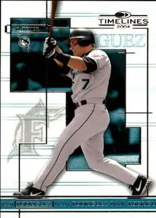 2004 Donruss Timelines #22 - Ivan Rodriguez - Florida Marlins
