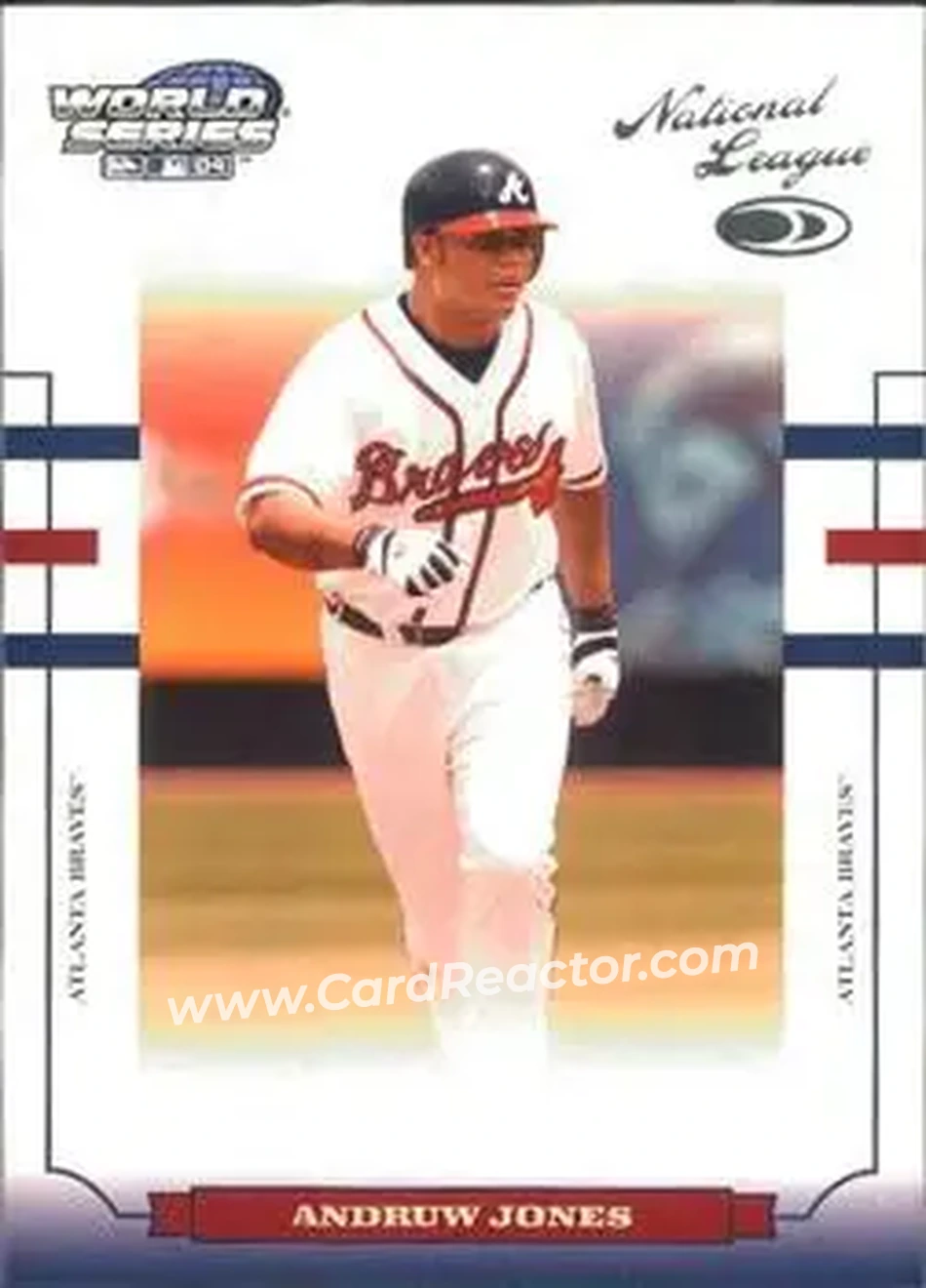 2004 Donruss World Series #WS-13 - Andruw Jones - Atlanta Braves - Front