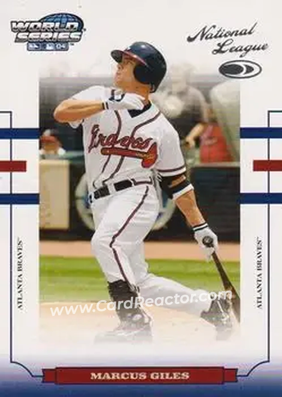 2004 Donruss World Series #WS-16 - Marcus Giles - Atlanta Braves - Front