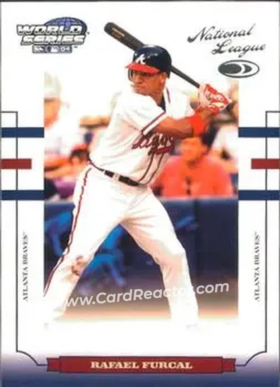 2004 Donruss World Series #WS-17 - Rafael Furcal - Atlanta Braves - Front 2004 Donruss World Series #WS-17 - Rafael Furcal - Atlanta Braves - Front