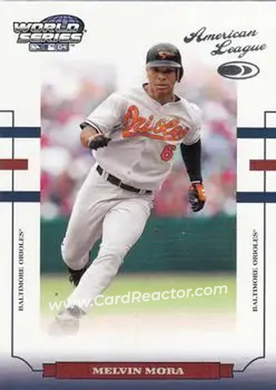 2004 Donruss World Series #WS-21 - Melvin Mora - Baltimore Orioles - Front