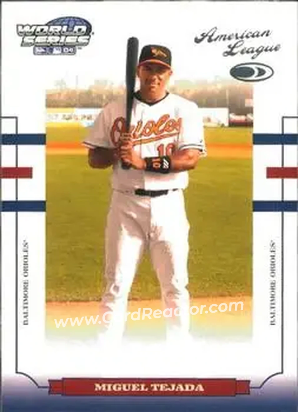 2004 Donruss World Series #WS-22 - Miguel Tejada - Baltimore Orioles - Front 2004 Donruss World Series #WS-22 - Miguel Tejada - Baltimore Orioles - Front
