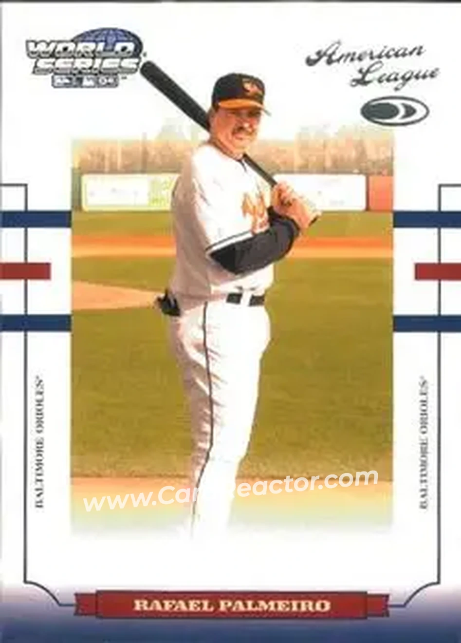 2004 Donruss World Series #WS-23 - Rafael Palmeiro - Baltimore Orioles - Front