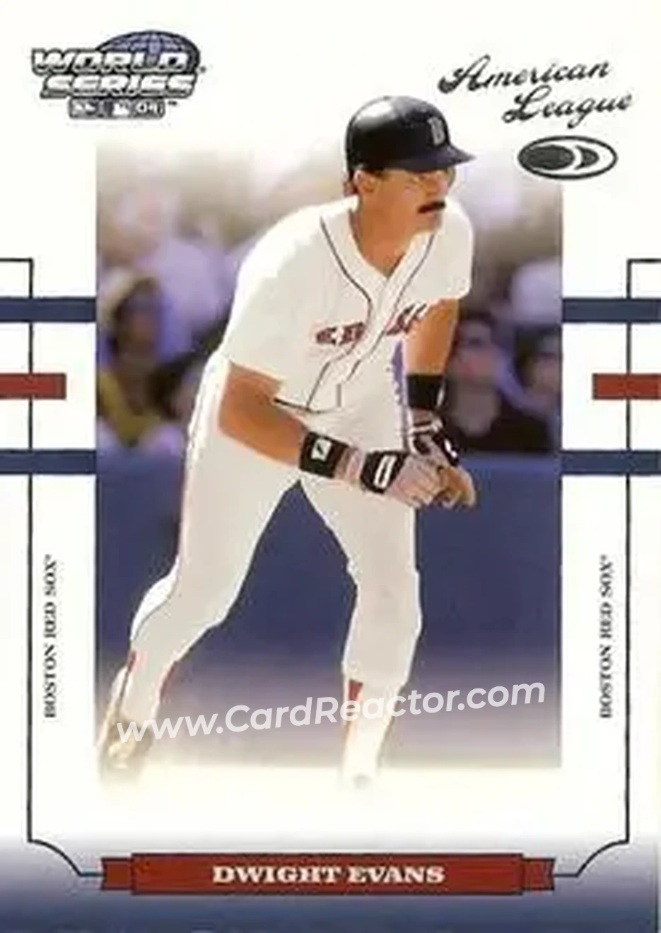 2004 Donruss World Series #WS-25 - Dwight Evans - Boston Red Sox - Front 2004 Donruss World Series #WS-25 - Dwight Evans - Boston Red Sox - Front