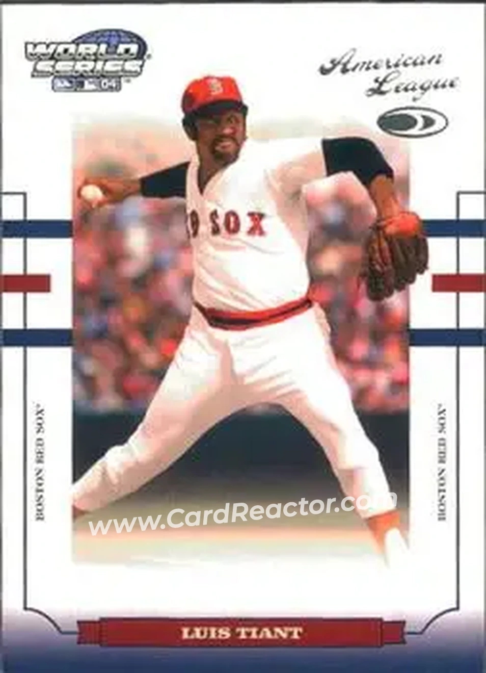 2004 Donruss World Series #WS-30 - Luis Tiant - Boston Red Sox - Front