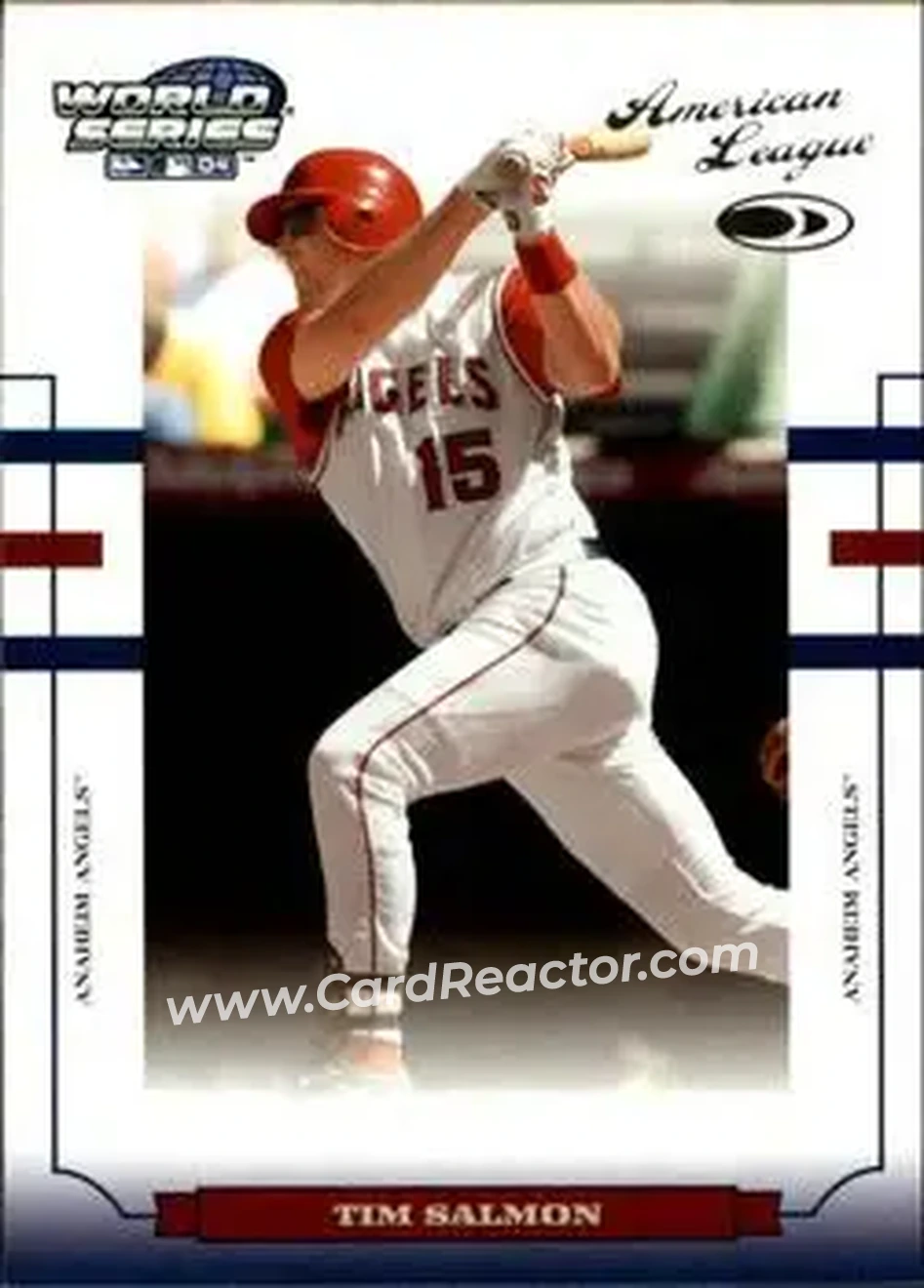 2004 Donruss World Series #WS-4 - Tim Salmon - Anaheim Angels - Front