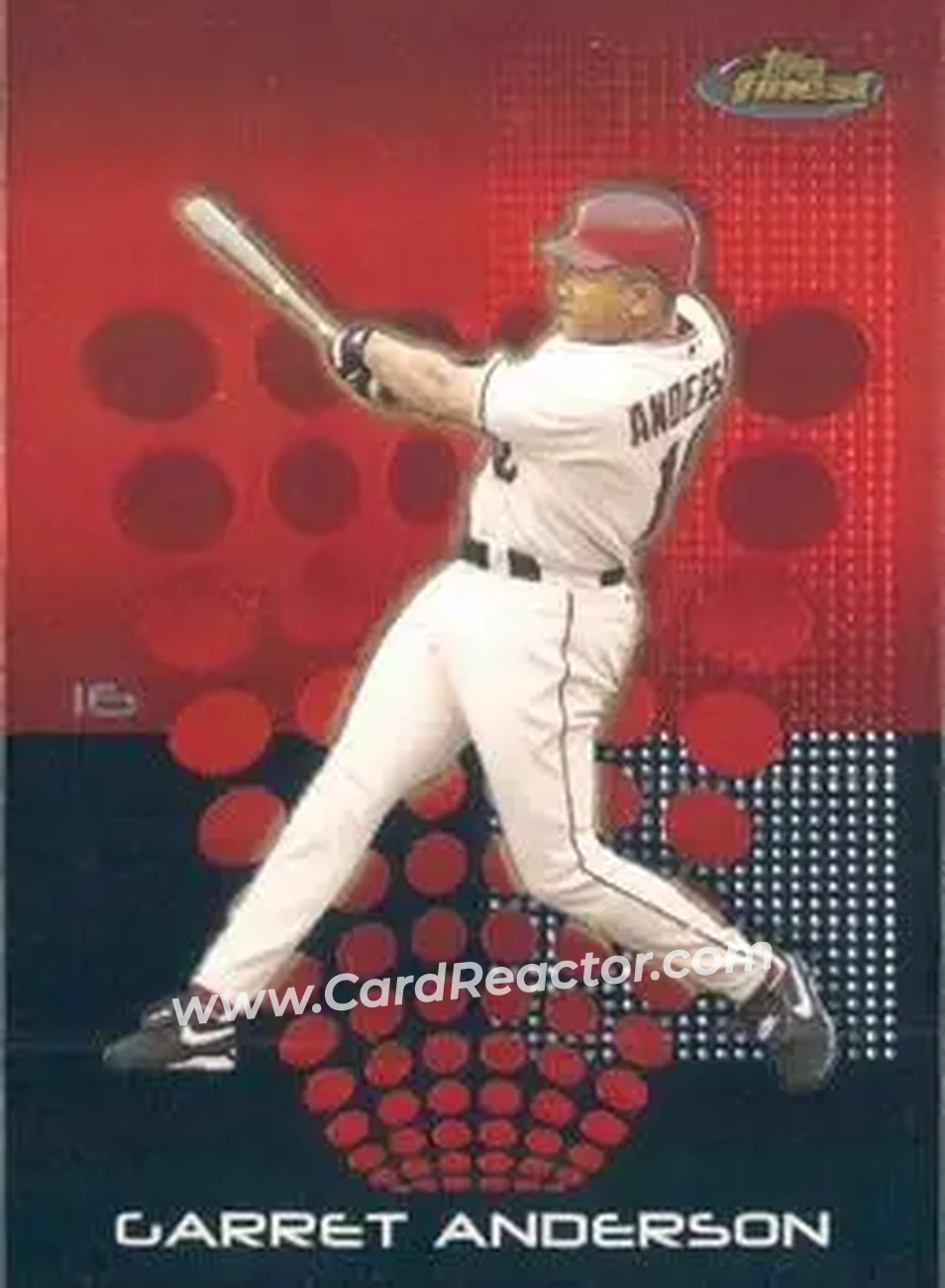 2004 Finest #3 - Garret Anderson - Anaheim Angels - Front 2004 Finest #3 - Garret Anderson - Anaheim Angels - Front