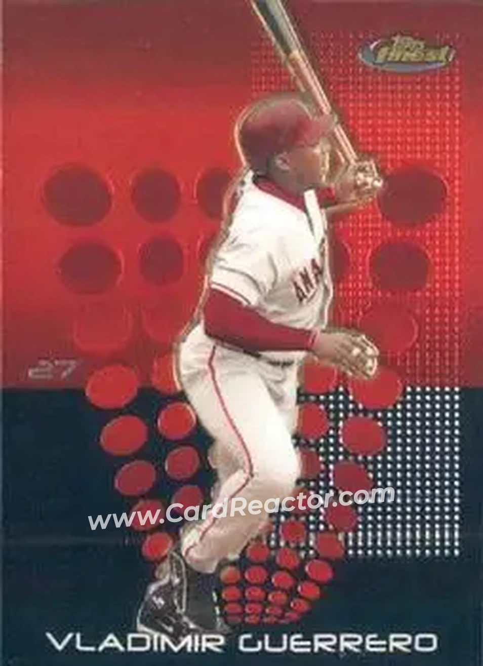 2004 Finest #9 - Vladimir Guerrero - Anaheim Angels - Front