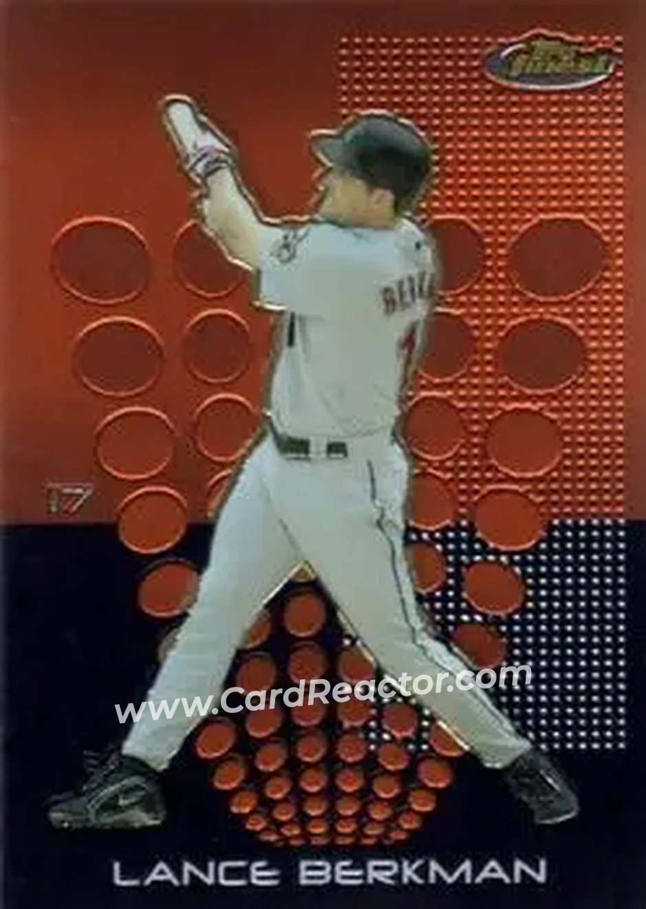 2004 Finest #17 - Lance Berkman - Houston Astros - Front