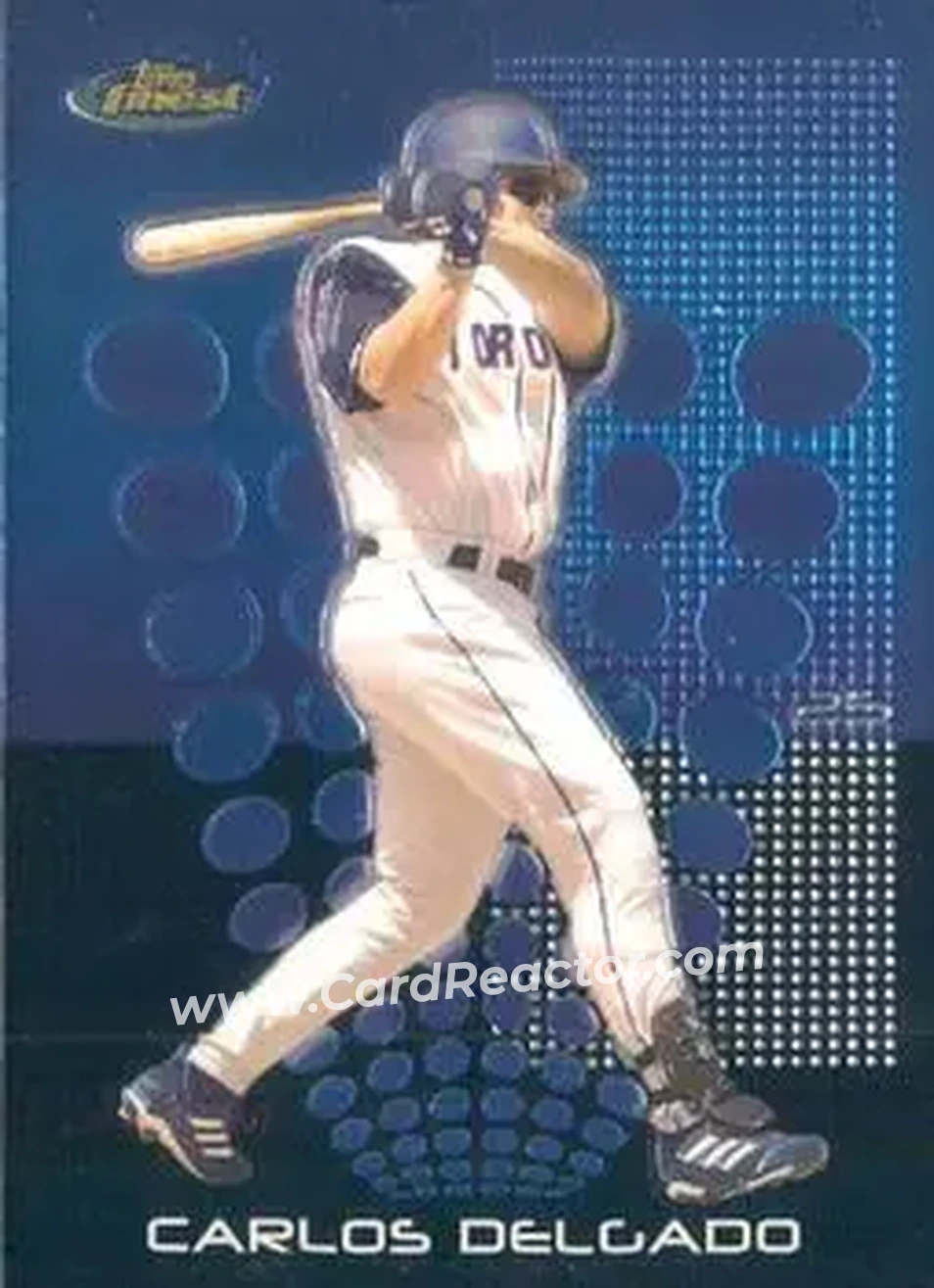 2004 Finest #24 - Carlos Delgado - Toronto Blue Jays - Front 2004 Finest #24 - Carlos Delgado - Toronto Blue Jays - Front