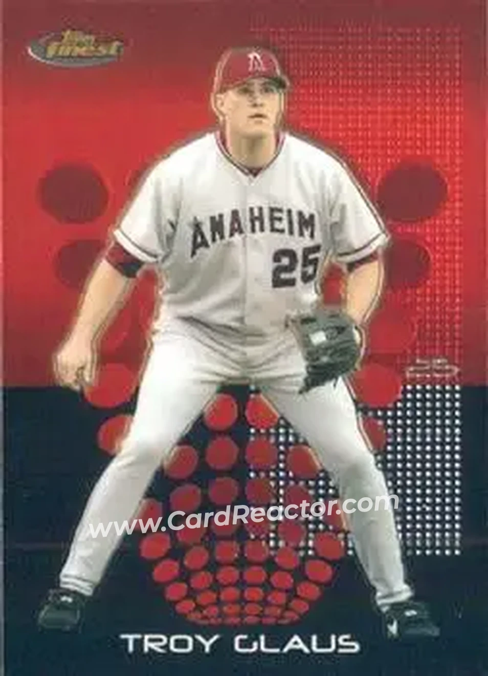 2004 Finest #27 - Troy Glaus - Anaheim Angels - Front