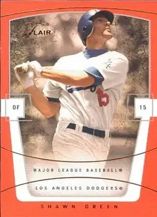 2004 Flair #4 - Shawn Green - Los Angeles Dodgers