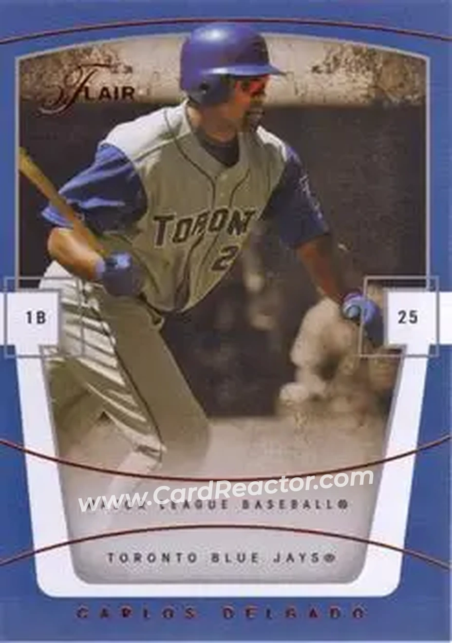 2004 Flair #10 - Carlos Delgado - Toronto Blue Jays - Front 2004 Flair #10 - Carlos Delgado - Toronto Blue Jays - Front
