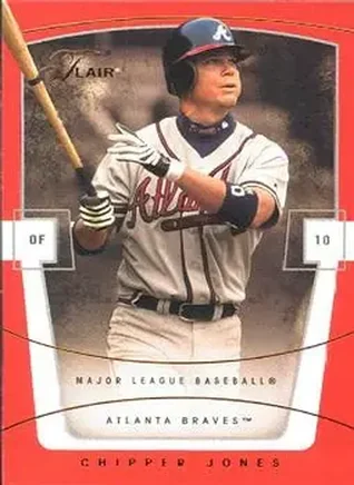 2004 Flair #16 - Chipper Jones - Atlanta Braves