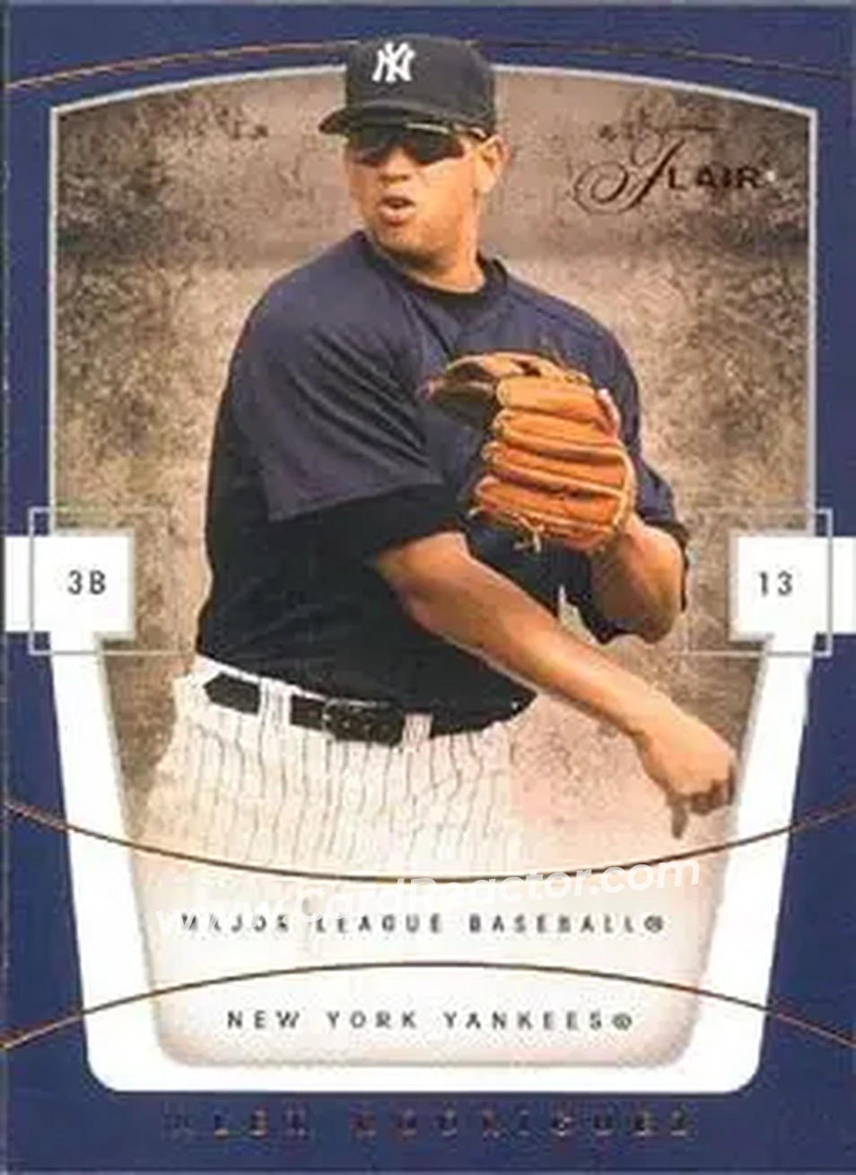 2004 Flair #17 - Alex Rodriguez - New York Yankees - Front