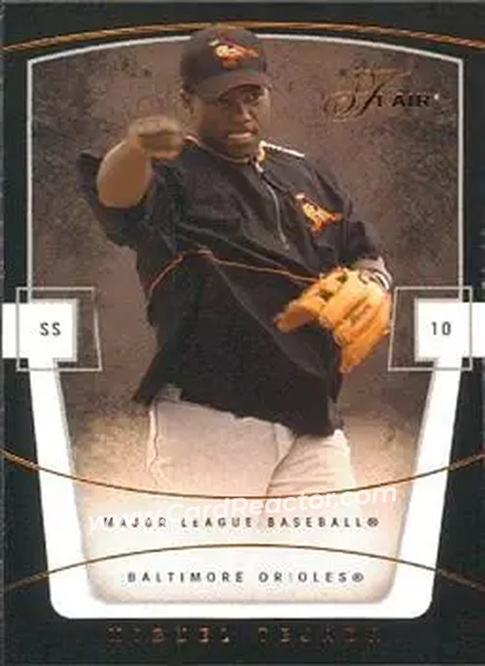 2004 Flair #18 - Miguel Tejada - Baltimore Orioles - Front 2004 Flair #18 - Miguel Tejada - Baltimore Orioles - Front