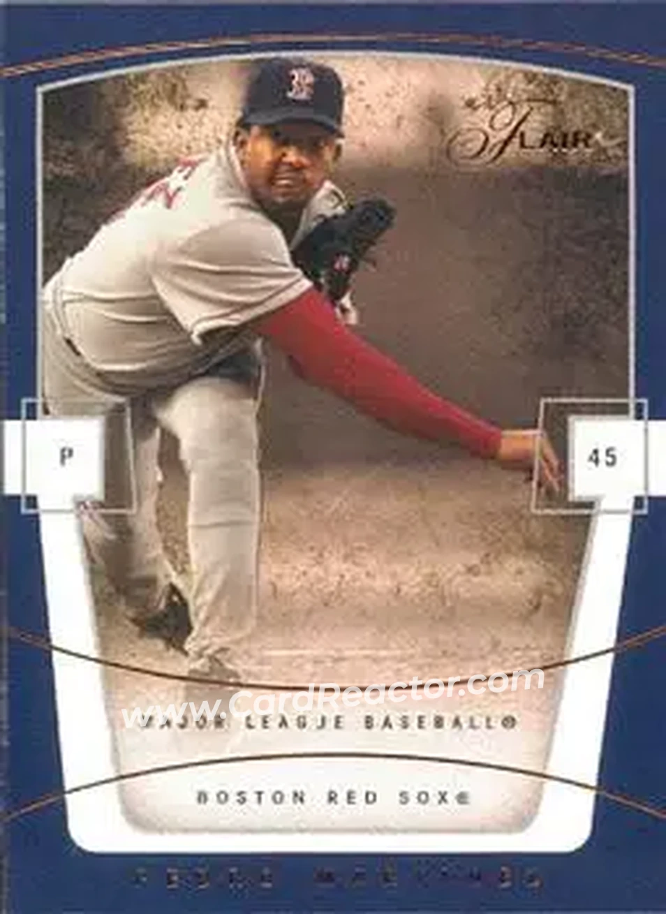 2004 Flair #19 - Pedro Martinez - Boston Red Sox - Front