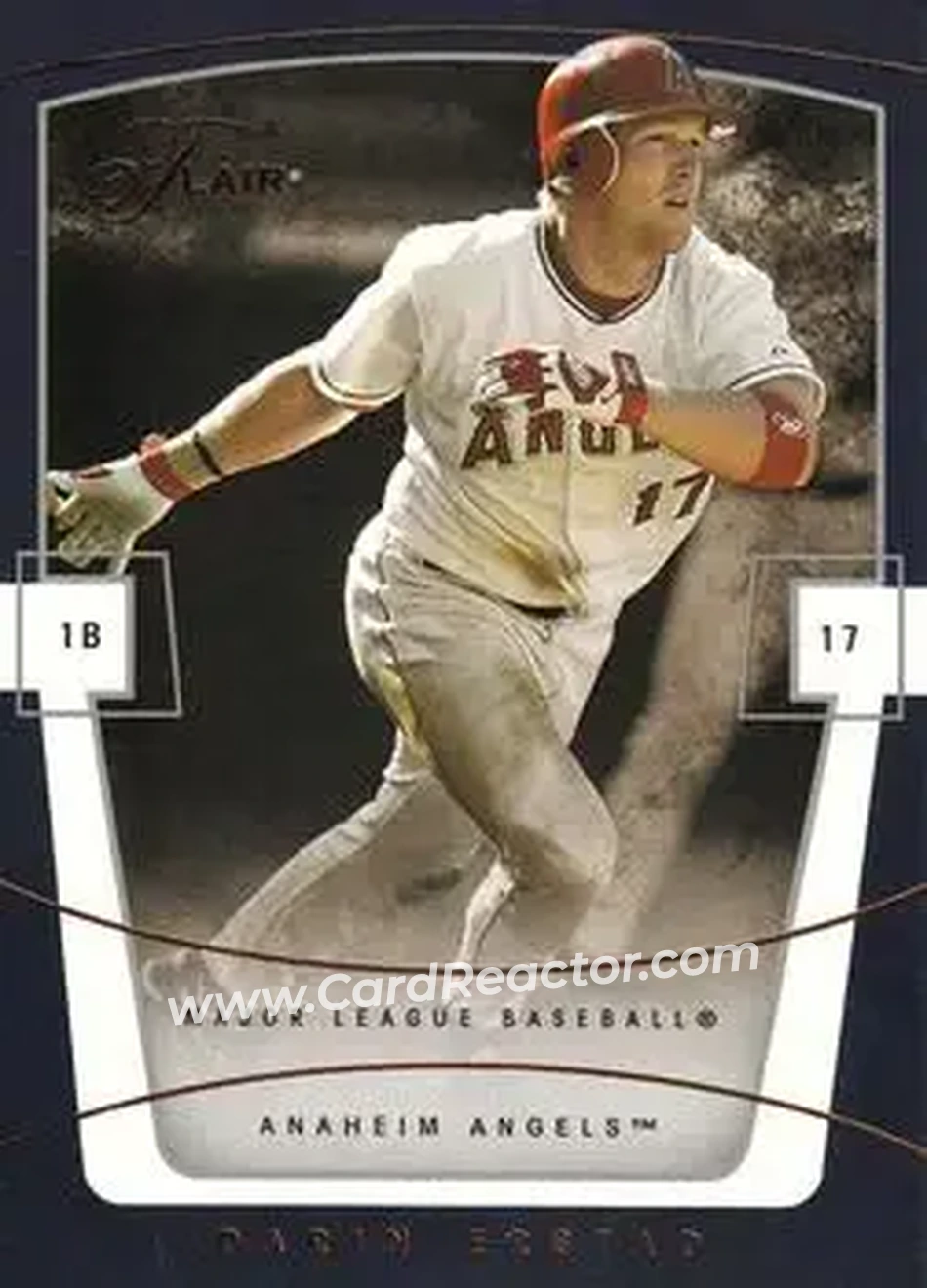 2004 Flair #25 - Darin Erstad - Anaheim Angels - Front