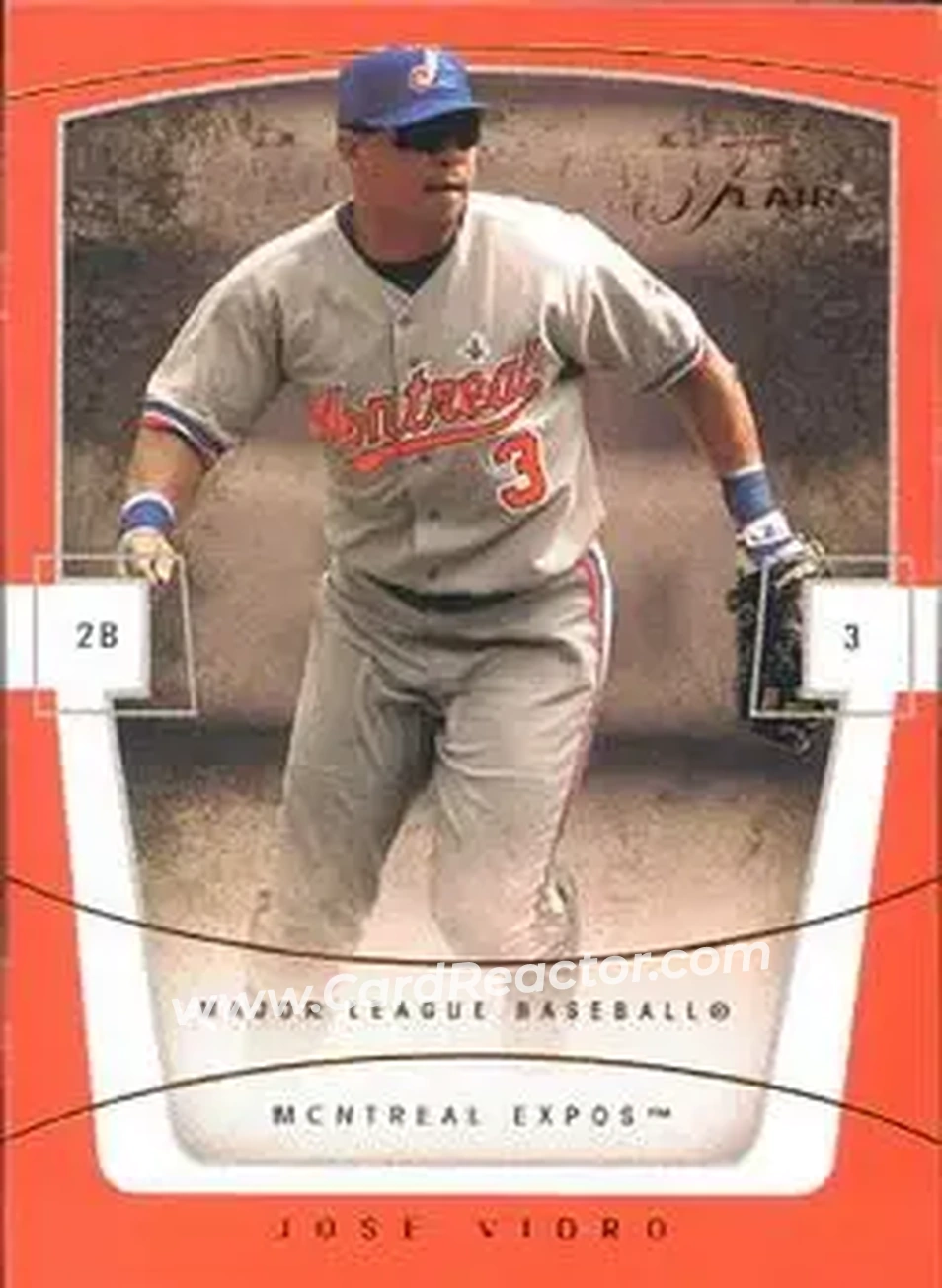 2004 Flair #28 - Jose Vidro - Montreal Expos - Front